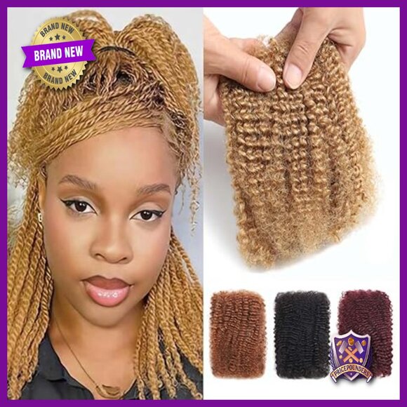10 Inch Human Hair Extensions for Braiding Micro Locs Twist Styles main image 5